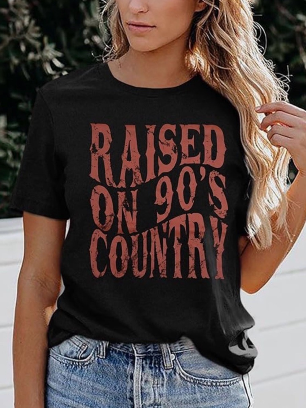 NWOT~Women’s “Raised on 90’s Country” Top